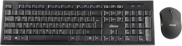 Tastatur+Maus Ultron UMC-100 Wireless Desktop schwarz