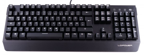 Tastatur Gaming Mechanisch LC-Power LC-KEY-MECH-1 schwarz