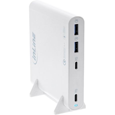 Ladegerät GaN 2xUSB-C+2xUSB-A PD 120W InLine