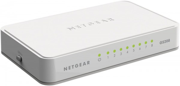 Netzwerk Switch Netgear Gigabit 8 Port GS208-100PES