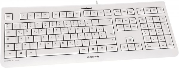 Tastatur Cherry KC1000 weiss USB